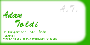 adam toldi business card